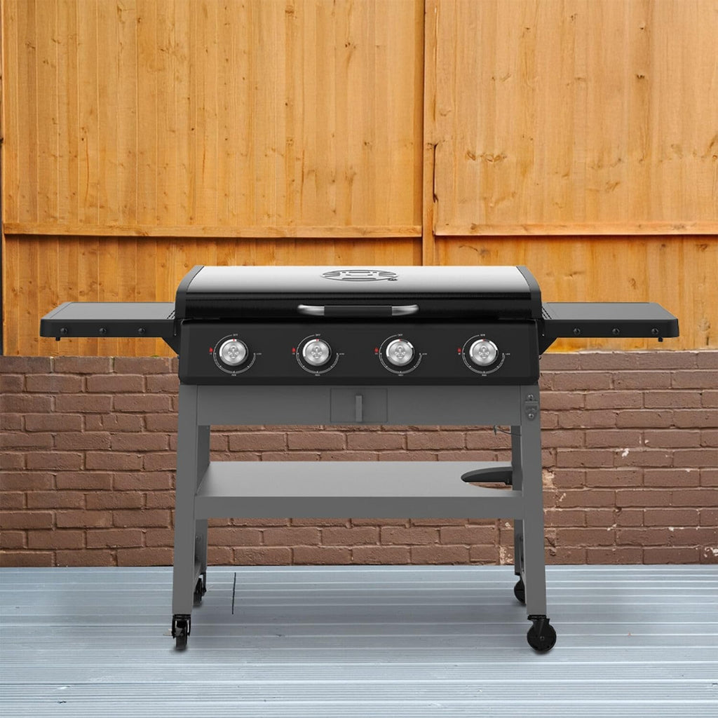 4-Burner Wheeled Propane Flat Top Griddle