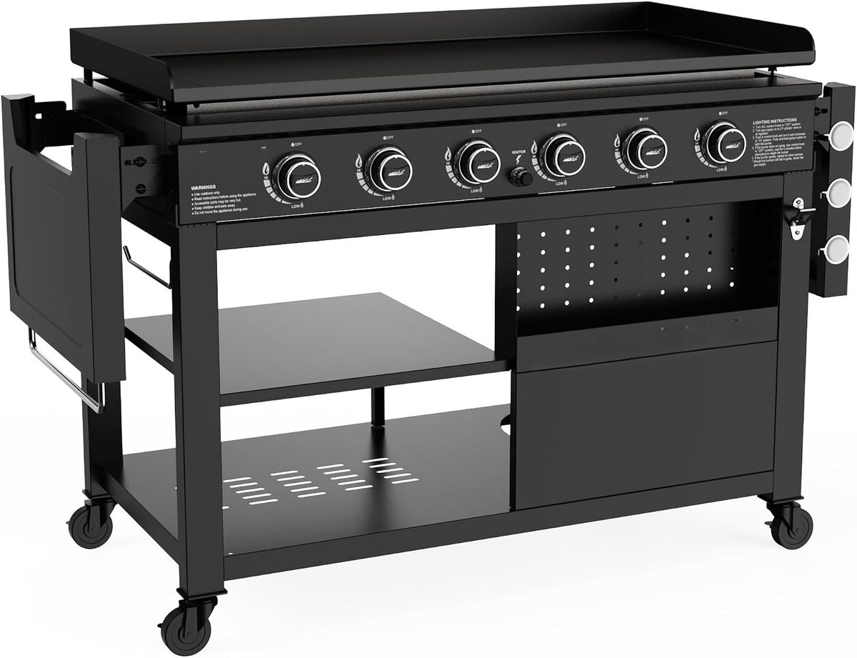 6-Burner Outdoor Propane Flat Top Griddle