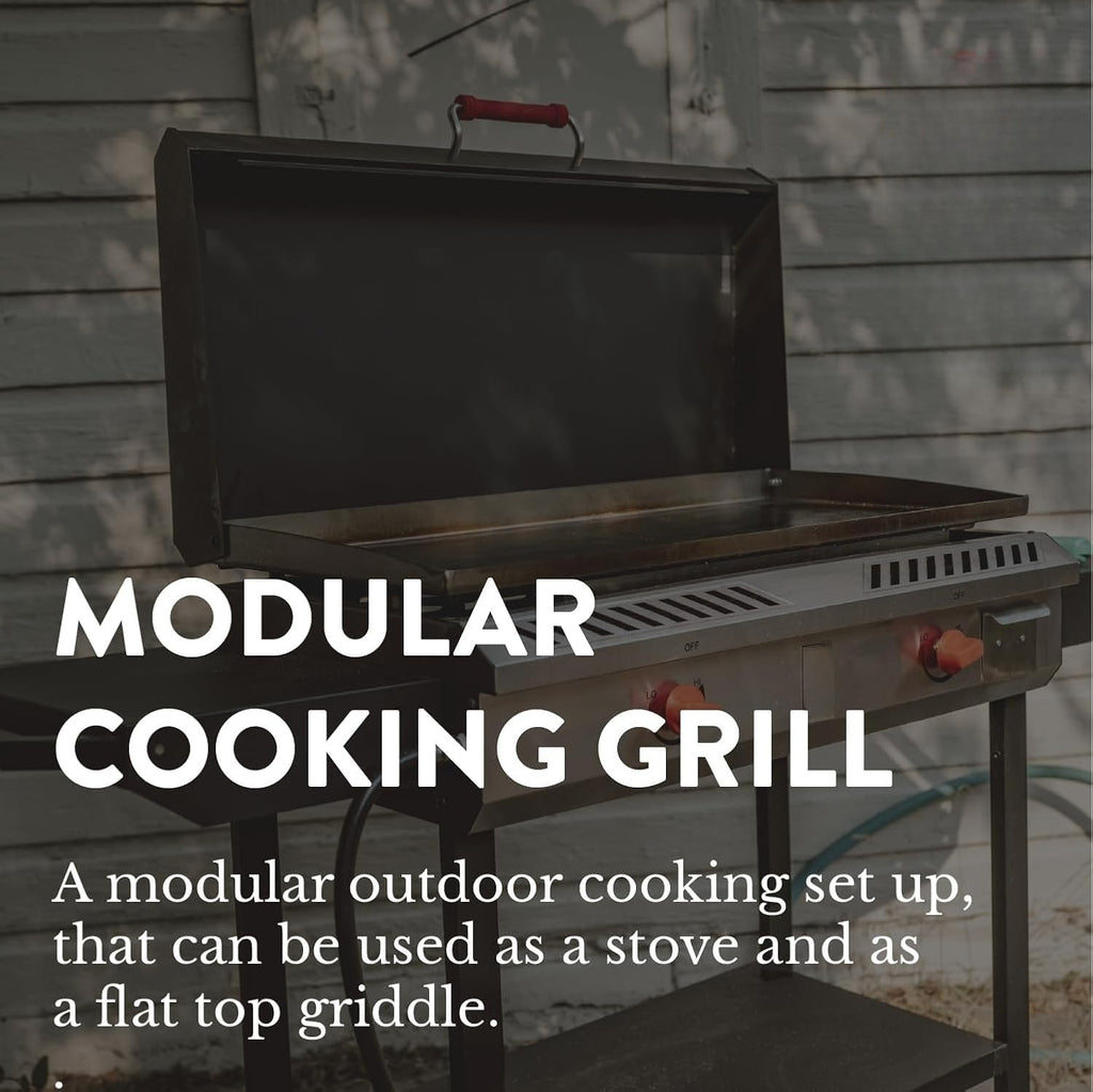2-Burner Wheeled Propane Griddle Grill