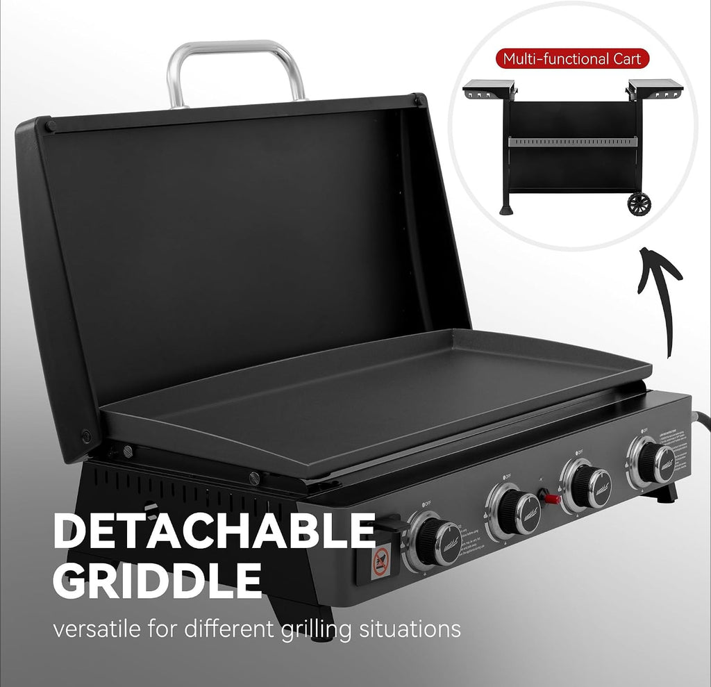 4-Burner Convertible Propane Griddle