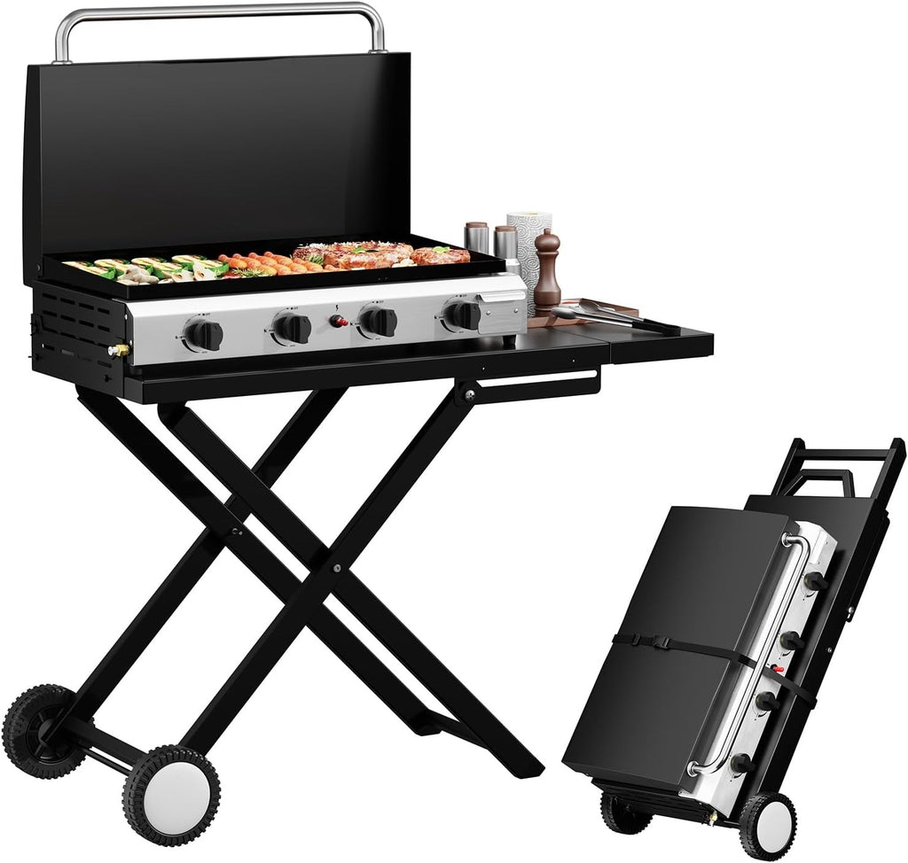 4-Burner Foldable Propane Griddle