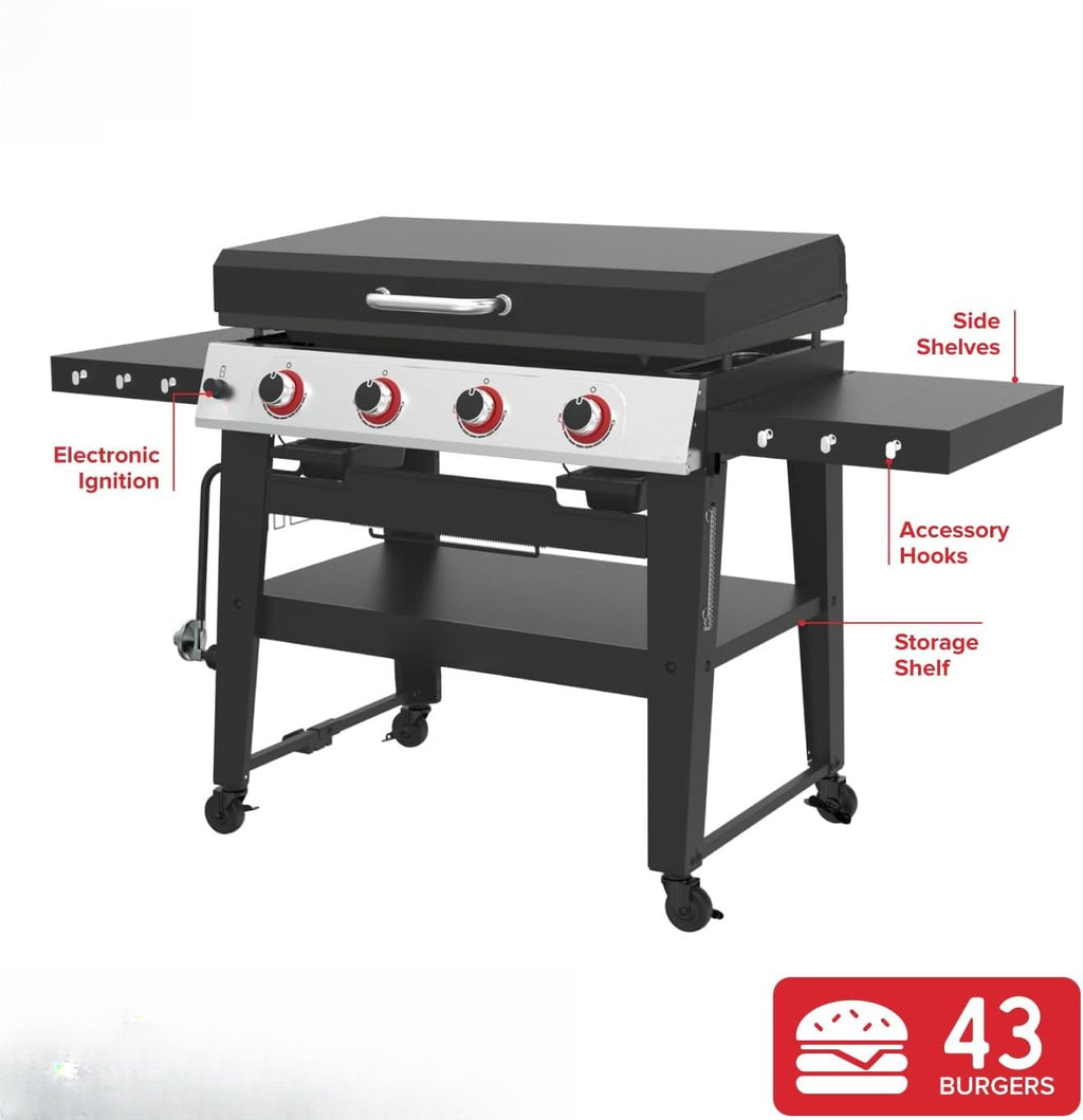 4-Burner Propane Flat Top Griddle