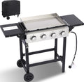 4-Burner Outdoor Propane Flat Top Grill