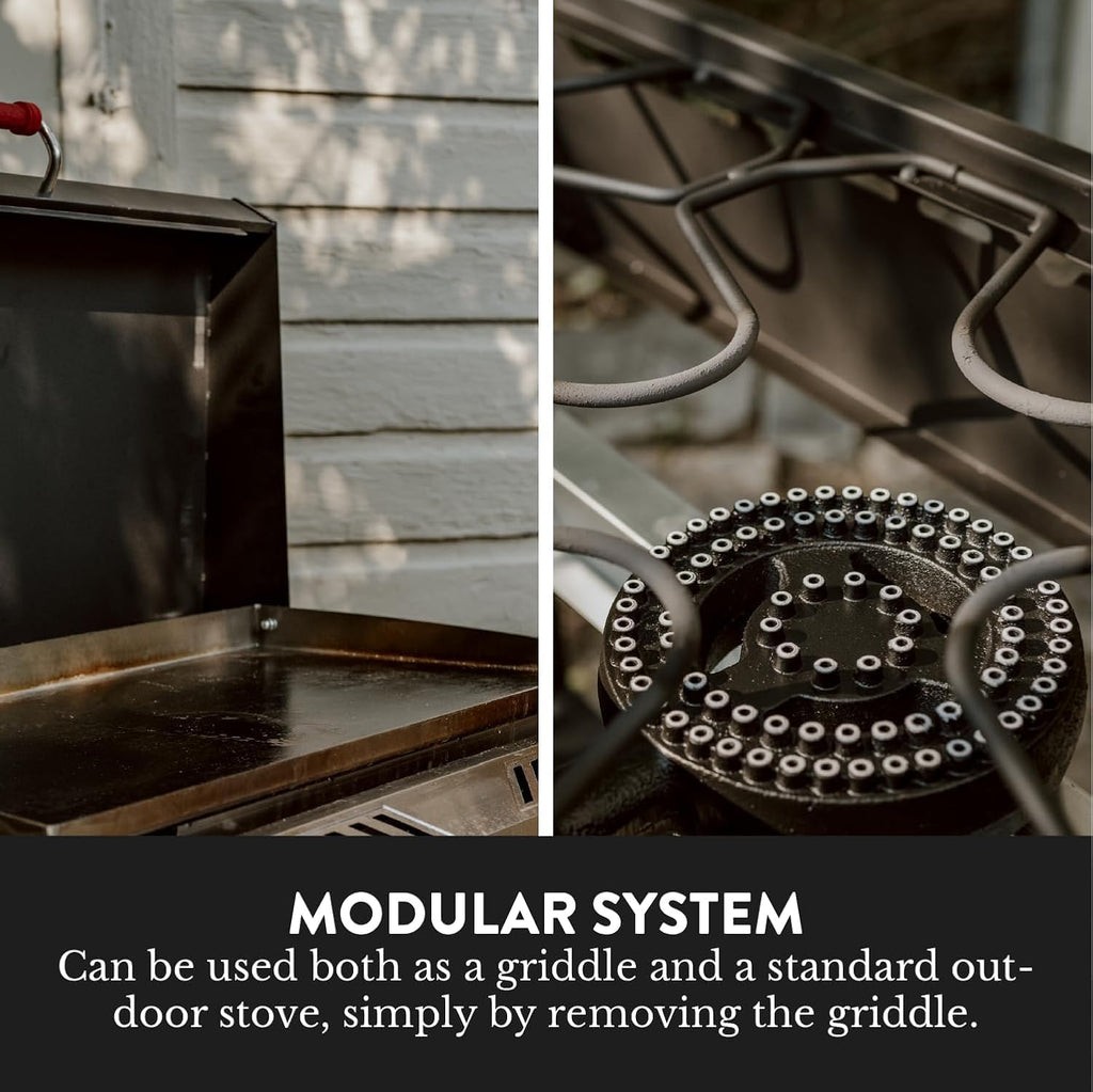 2-Burner Wheeled Propane Griddle Grill