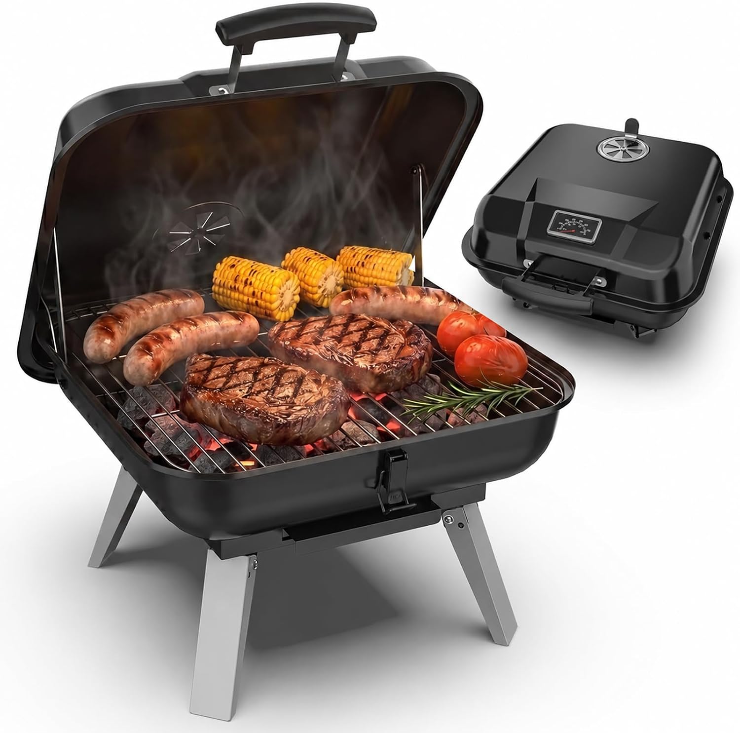 Foldable Tabletop Charcoal Grill