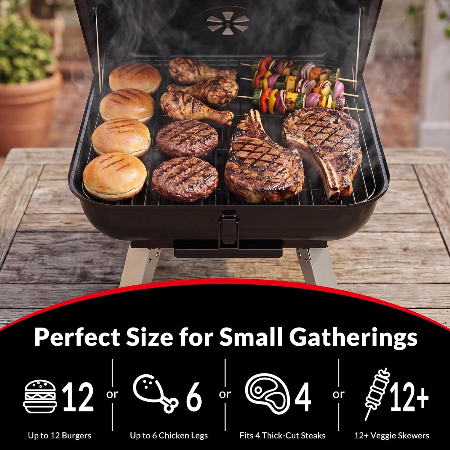 Foldable Tabletop Charcoal Grill
