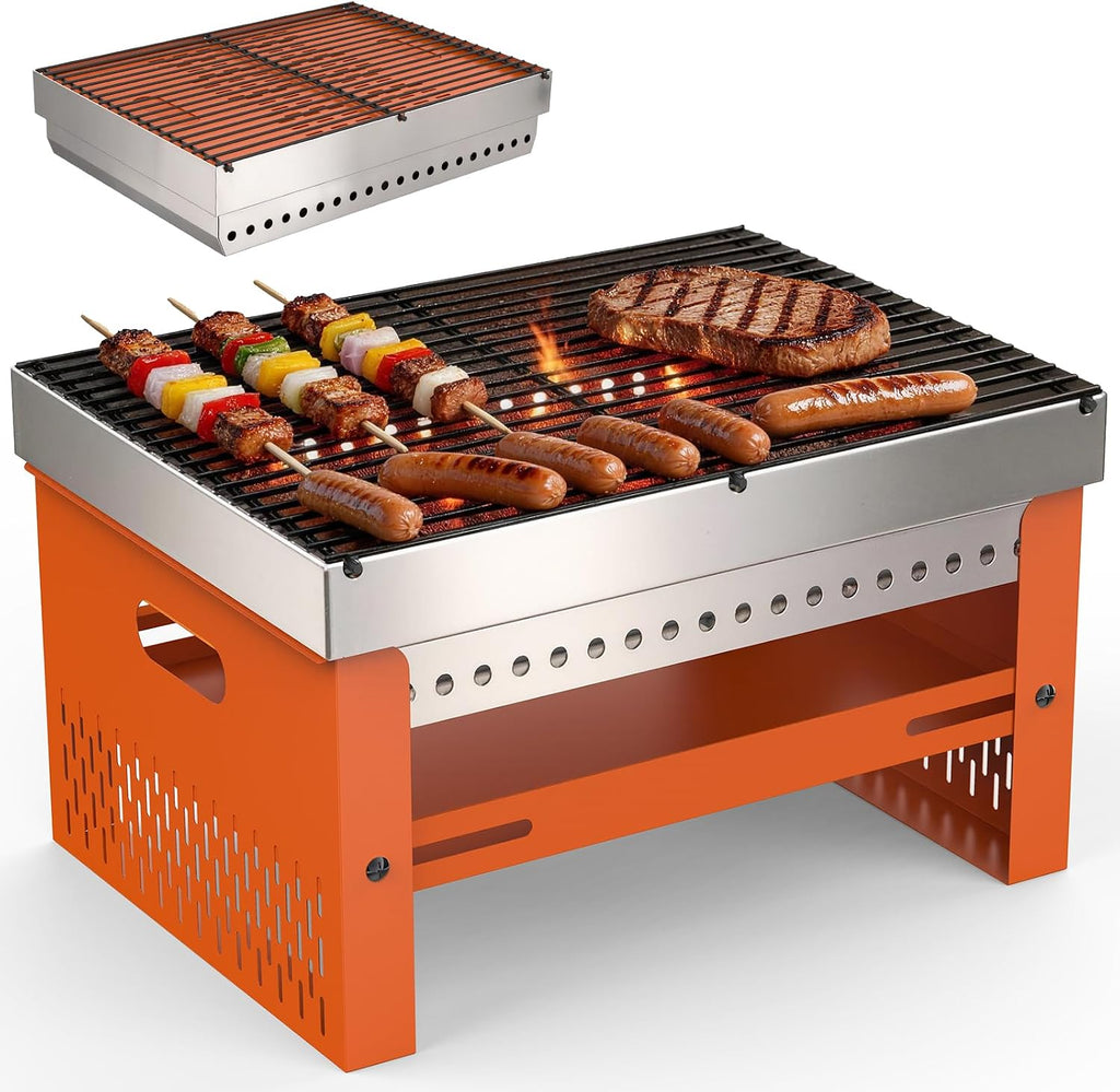 Portable Mini Charcoal Hibachi Grill