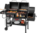 2-Burner Dual Fuel Offset Grill Smoker