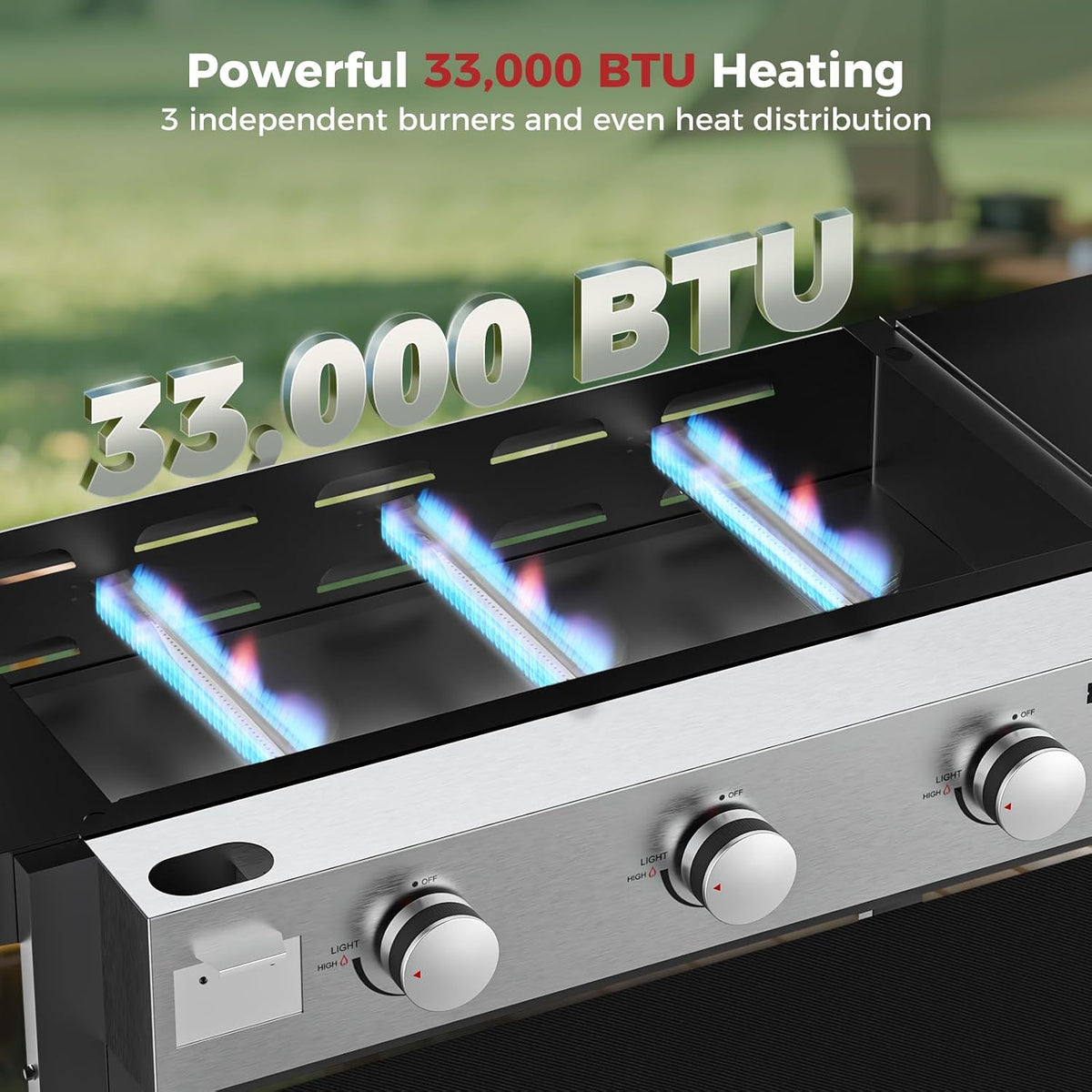 Portable Propane Flat Top Griddle