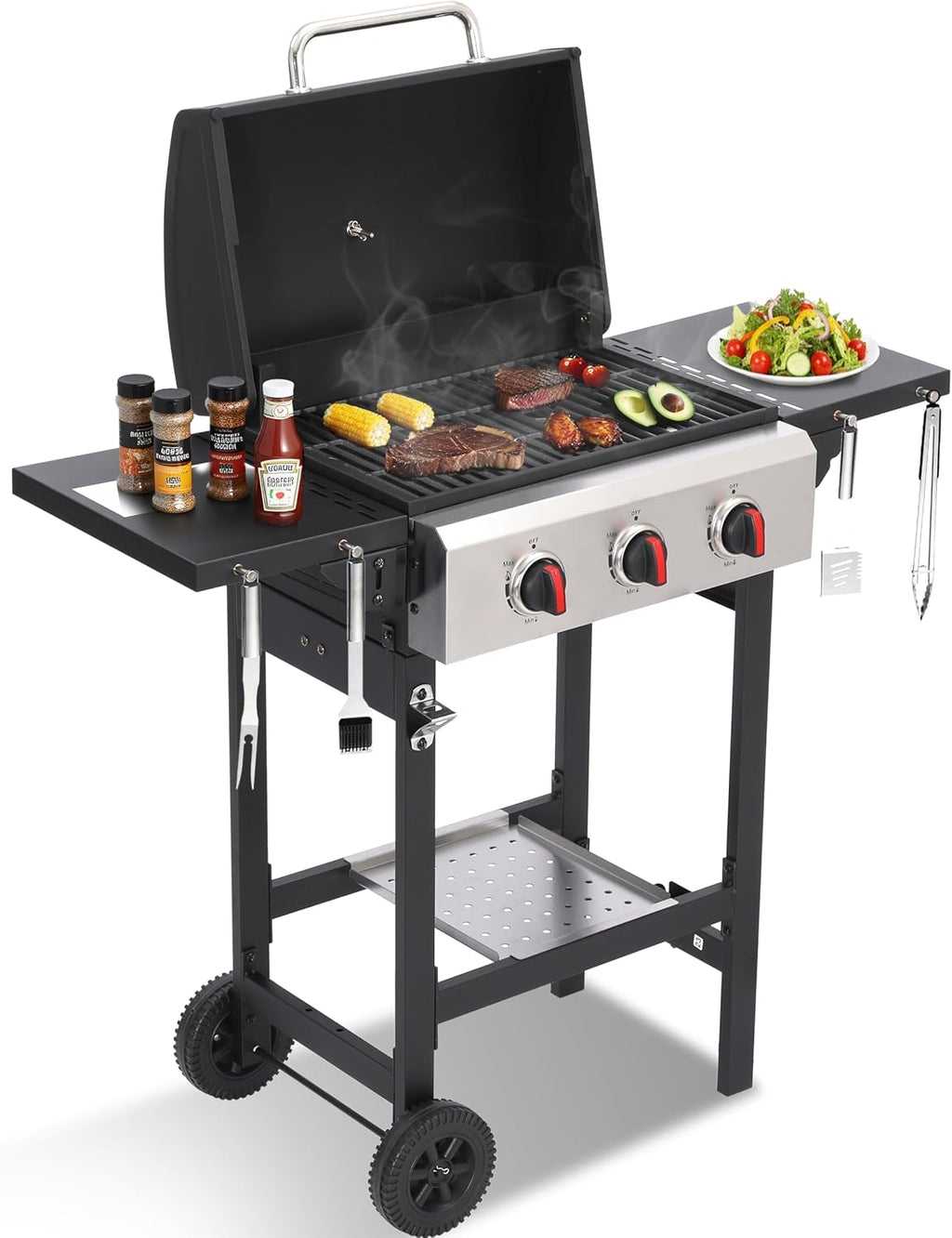 3-Burner Propane Gas Grill
