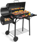 Barrel Offset Charcoal Grill Smoker