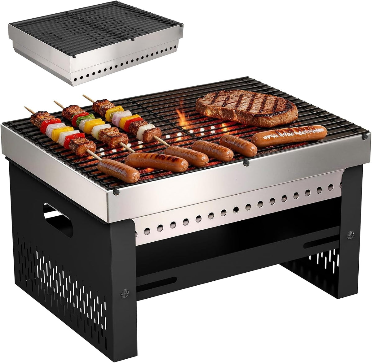 Foldable Portable Charcoal Hibachi Grill