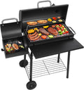 Barrel Offset Charcoal Grill Smoker Combo