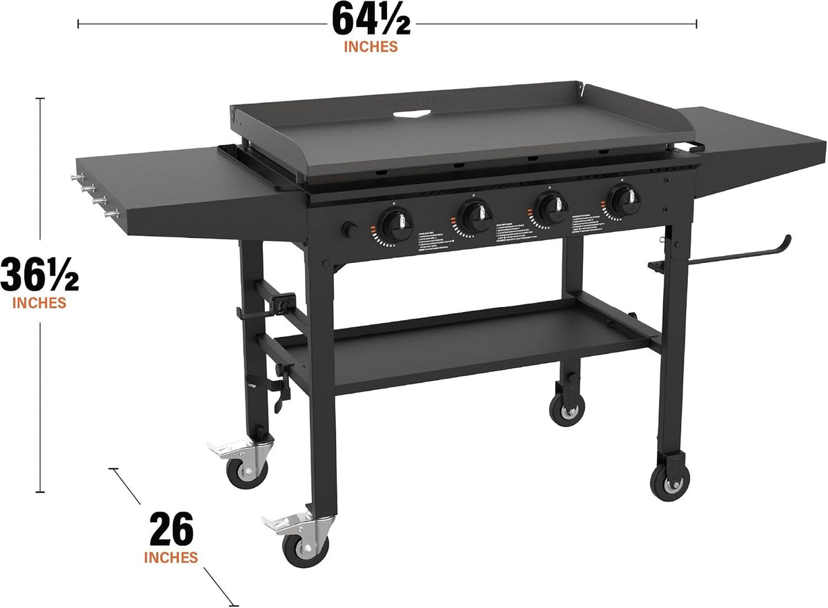 4-Burner Foldable Propane Flat Top Griddle