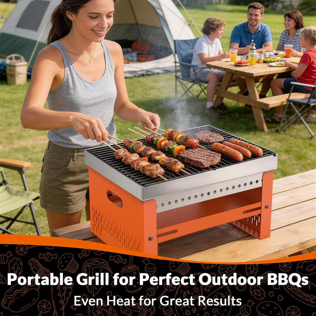 Portable Mini Charcoal Hibachi Grill