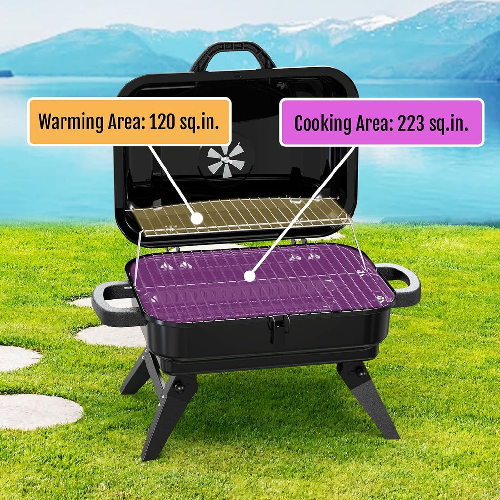 Portable Tabletop Charcoal Grill