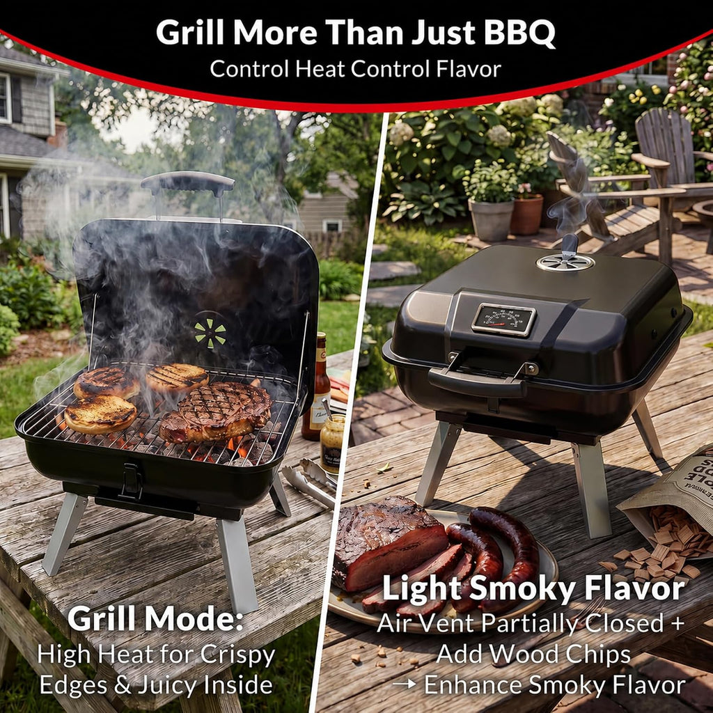 Foldable Tabletop Charcoal Grill
