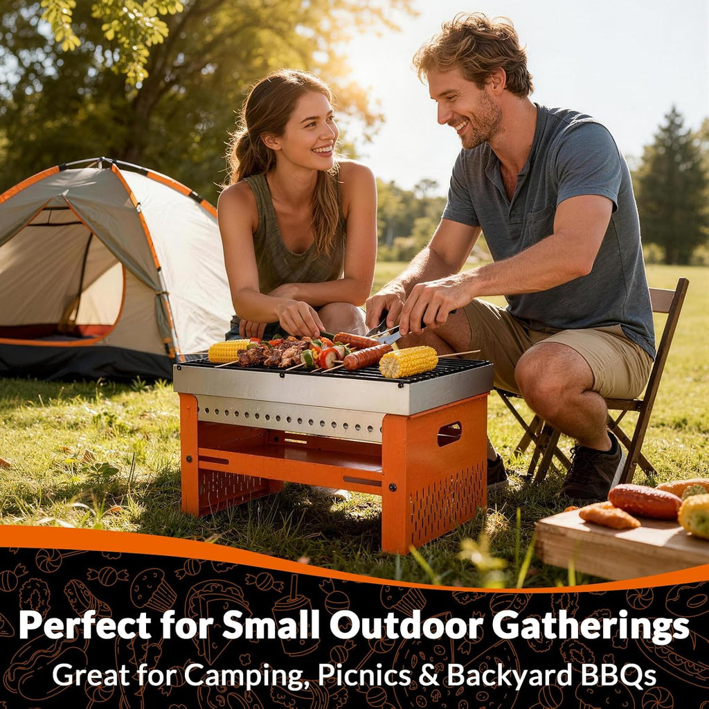 Portable Mini Charcoal Hibachi Grill